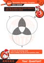 Mathematics, Venn diagrams, Crossing circles, the subject of cluster, next generation test template